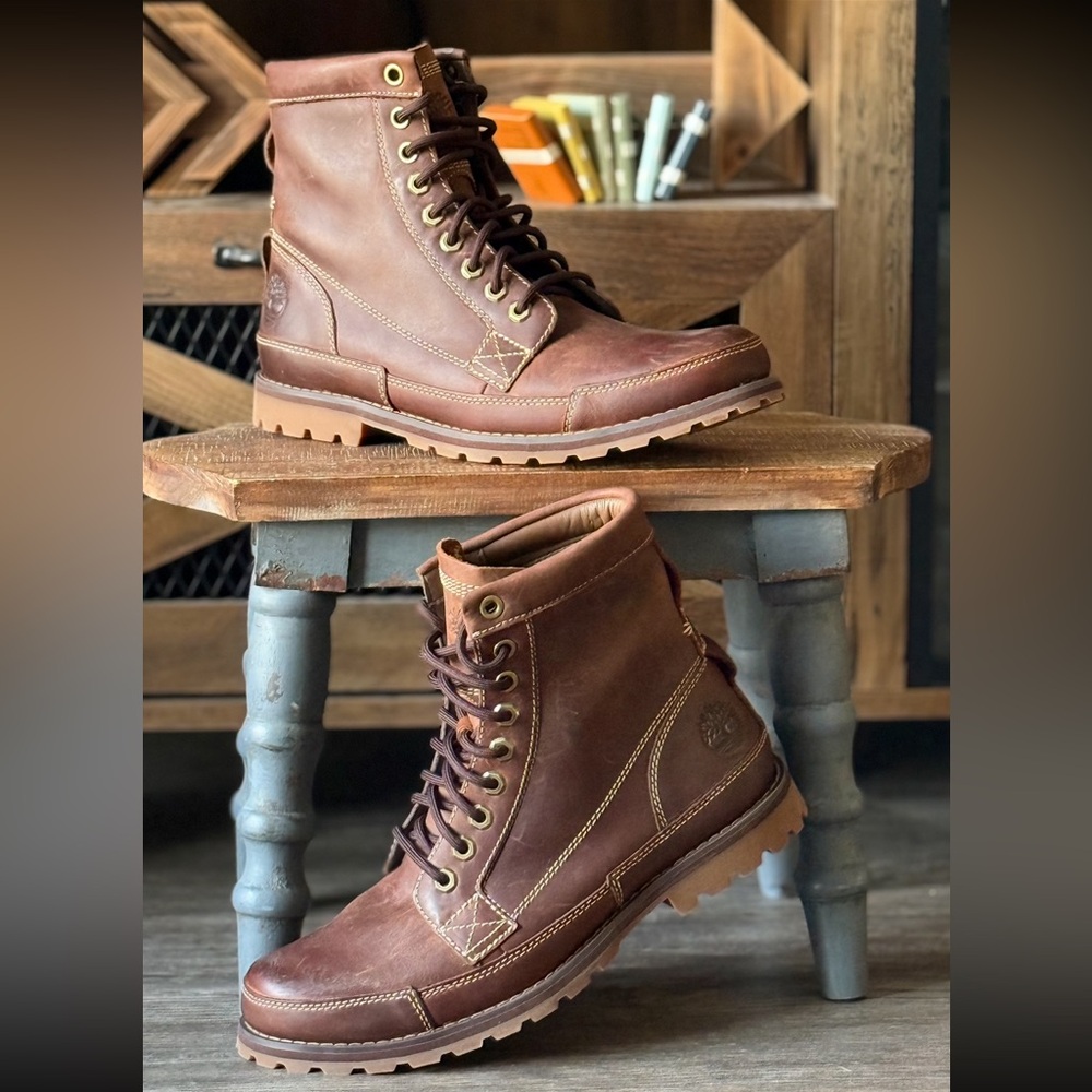 Timberland Men's Brown Leather Boots